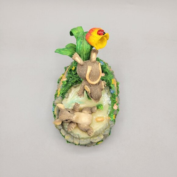 Charming Tails The Waterslide Musical Figurine Mice Swimming Hole Silvestri - Picture 5 of 8